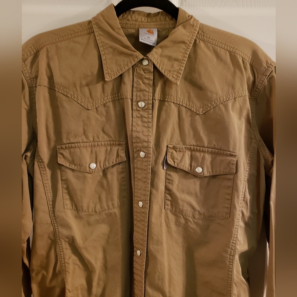 Carhartt western style shirt sz XL - Picture 3 of 7